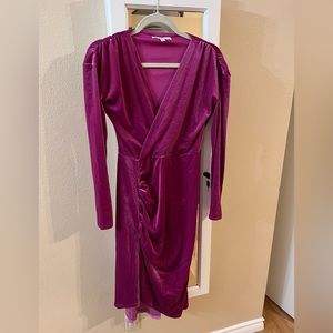 Beautiful Atlein Pink Velvet Cocktail Dress